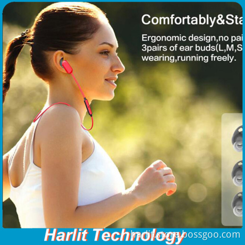 2016 New In-Ear Bluetooth V4.1 Sports Headphone Stereo Exercise Bluetooth Headphone Water Proof Sweat Proof Noice Reduction
